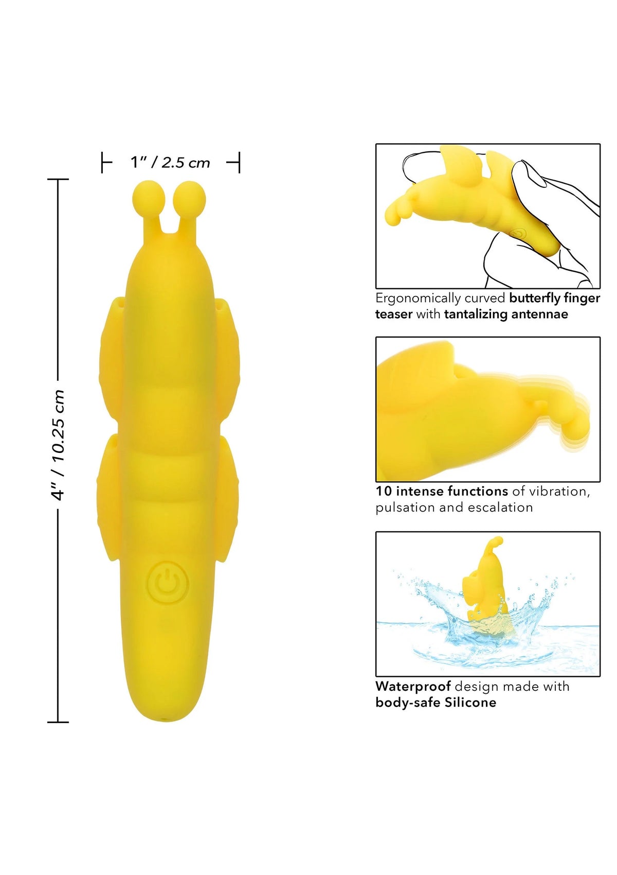 Bestel: Neon Vibes The Butterfly Vibe by CalExotics - bij Happytoys.nl, happytoys.be, Happytoys.ae: erotische sex webshop | liever Happy dan Easy ⭐⭐⭐⭐⭐