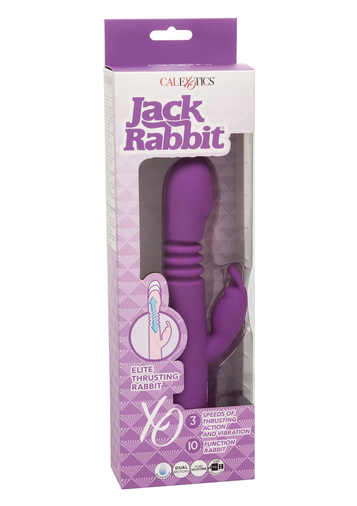 Bestel: Jack Rabbit Elite Thrusting Rabbit vibrator by CalExotics - bij Happytoys.nl, happytoys.be, Happytoys.ae: erotische sex webshop | liever Happy dan Easy ⭐⭐⭐⭐⭐
