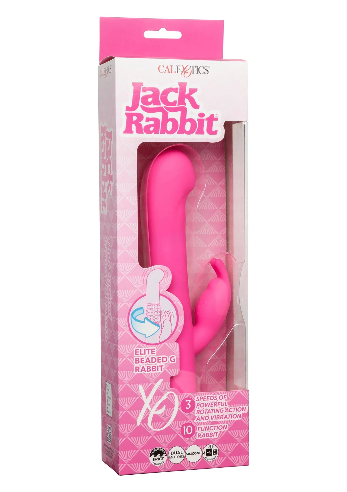Bestel: Jack Rabbit Elite Beaded G Rabbit by CalExotics - bij Happytoys.nl, happytoys.be, Happytoys.ae: erotische sex webshop | liever Happy dan Easy ⭐⭐⭐⭐⭐