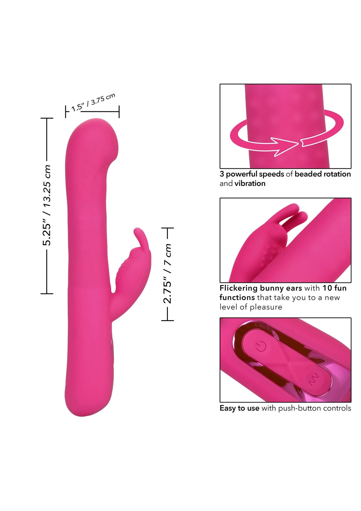 Bestel: Jack Rabbit Elite Beaded G Rabbit by CalExotics - bij Happytoys.nl, happytoys.be, Happytoys.ae: erotische sex webshop | liever Happy dan Easy ⭐⭐⭐⭐⭐