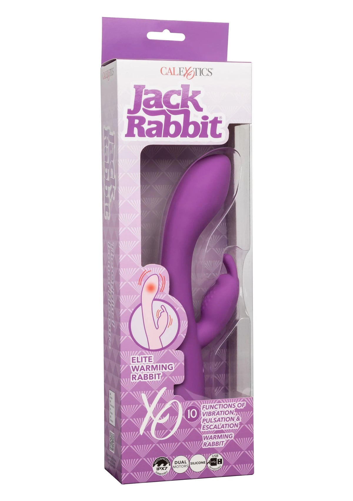 Bestel: Jack Rabbit Elite Warming Rabbit vibrator by CalExotics - bij Happytoys.nl, happytoys.be, Happytoys.ae: erotische sex webshop | liever Happy dan Easy ⭐⭐⭐⭐⭐