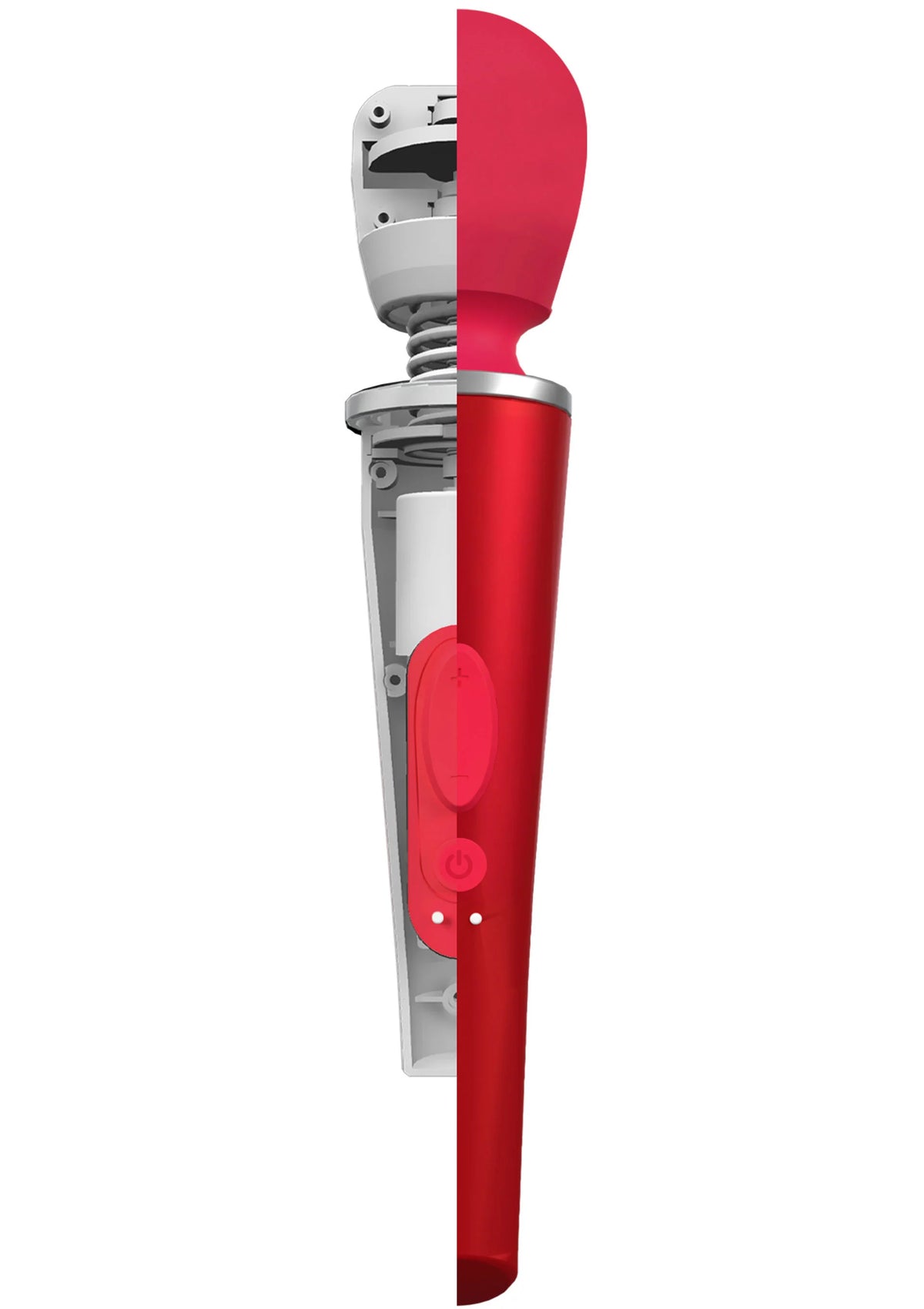 Bestel: Compact Wand Massager Red by Caresse - bij Happytoys.nl, happytoys.be, Happytoys.ae: erotische sex webshop | liever Happy dan Easy ⭐⭐⭐⭐⭐