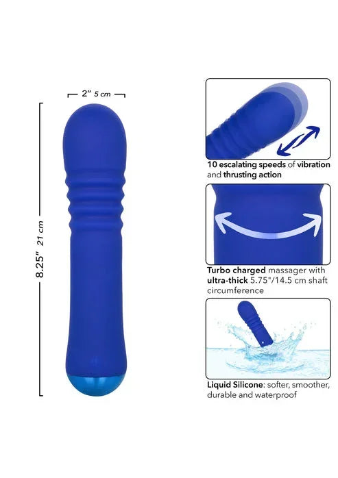 Bestel: Thicc Chubby Thrusting Wand by CalExotics - bij Happytoys.nl, happytoys.be, Happytoys.ae: erotische sex webshop | liever Happy dan Easy ⭐⭐⭐⭐⭐