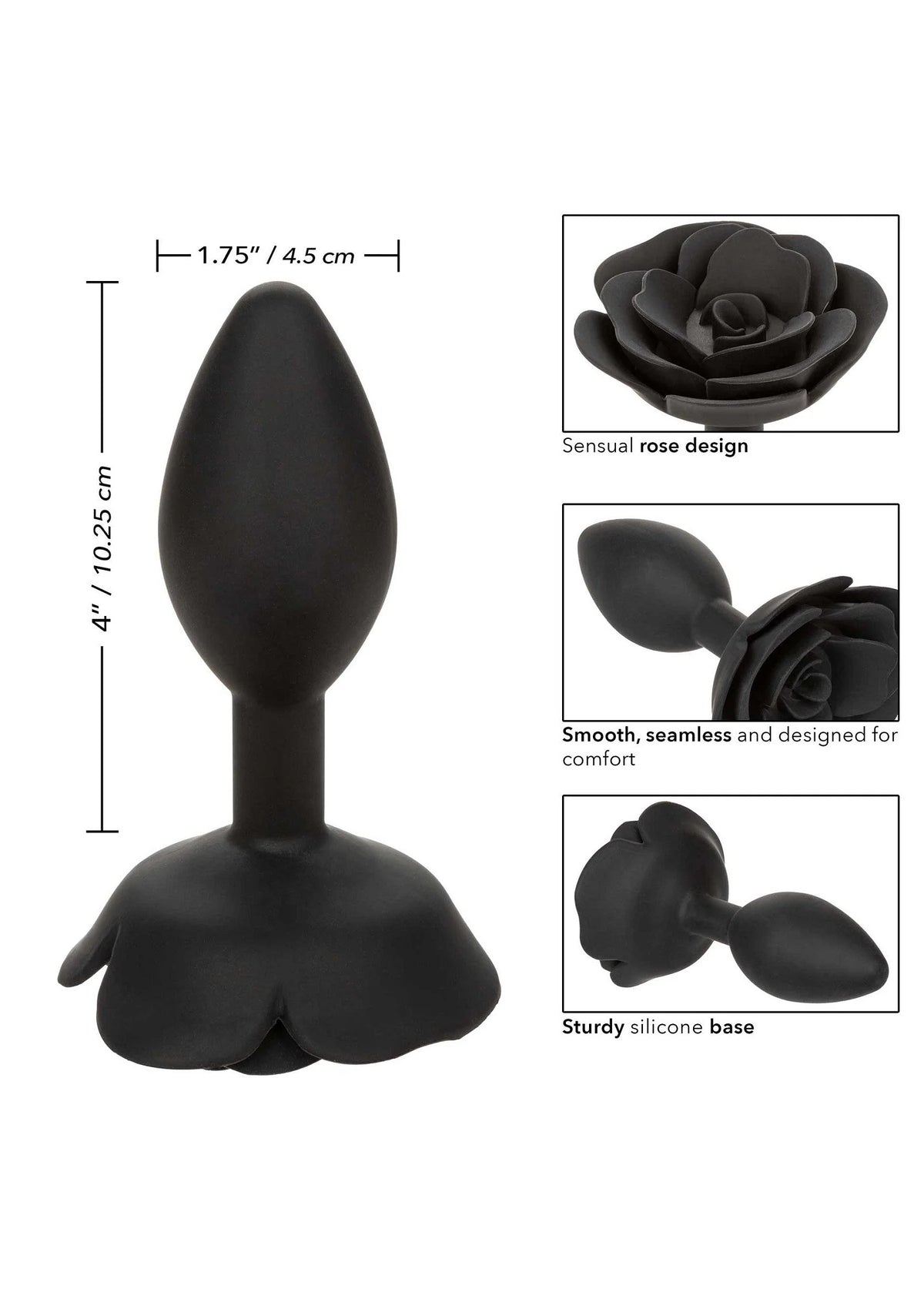 Bestel: Forbidden Large Rose Anal Plug by CalExotics - bij Happytoys.nl, happytoys.be, Happytoys.ae: erotische sex webshop | liever Happy dan Easy ⭐⭐⭐⭐⭐