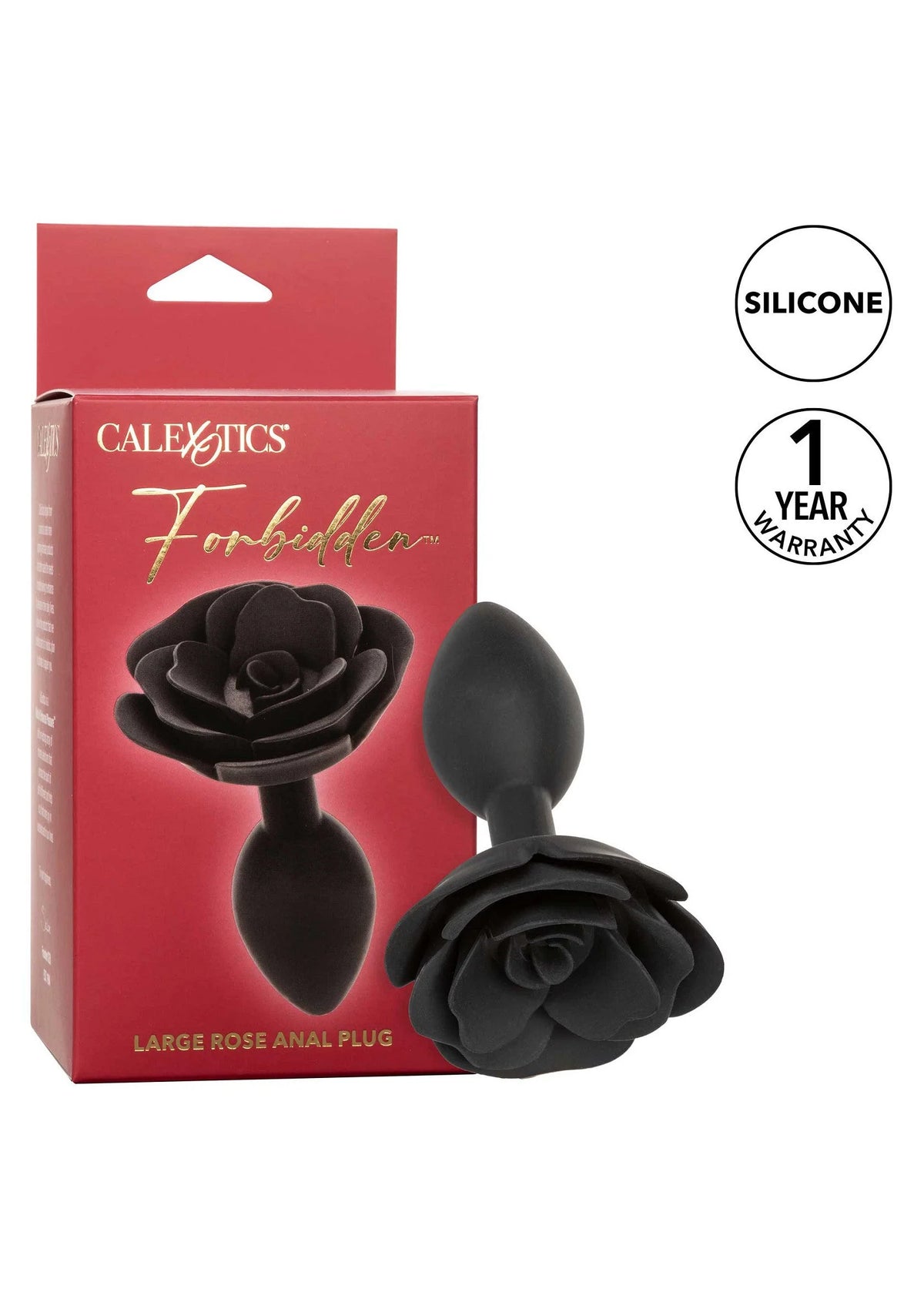 Bestel: Forbidden Large Rose Anal Plug by CalExotics - bij Happytoys.nl, happytoys.be, Happytoys.ae: erotische sex webshop | liever Happy dan Easy ⭐⭐⭐⭐⭐