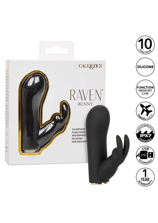 Bestel: Raven Bunny vibrator by CalExotics Raven - bij Happytoys.nl, happytoys.be, Happytoys.ae: erotische sex webshop | liever Happy dan Easy âââââ
