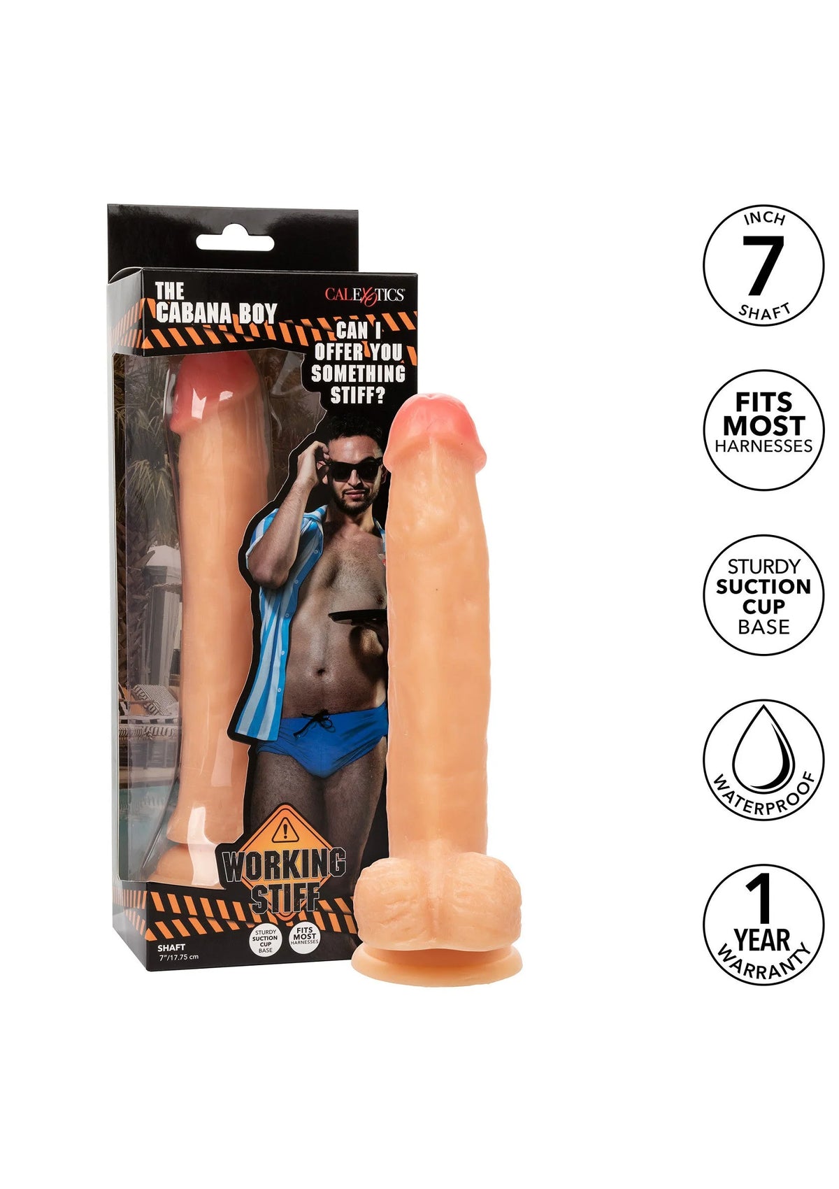 Bestel: Working Stiff The Cabana Boy by CalExotics - bij Happytoys.nl, happytoys.be, Happytoys.ae: erotische sex webshop | liever Happy dan Easy âââââ