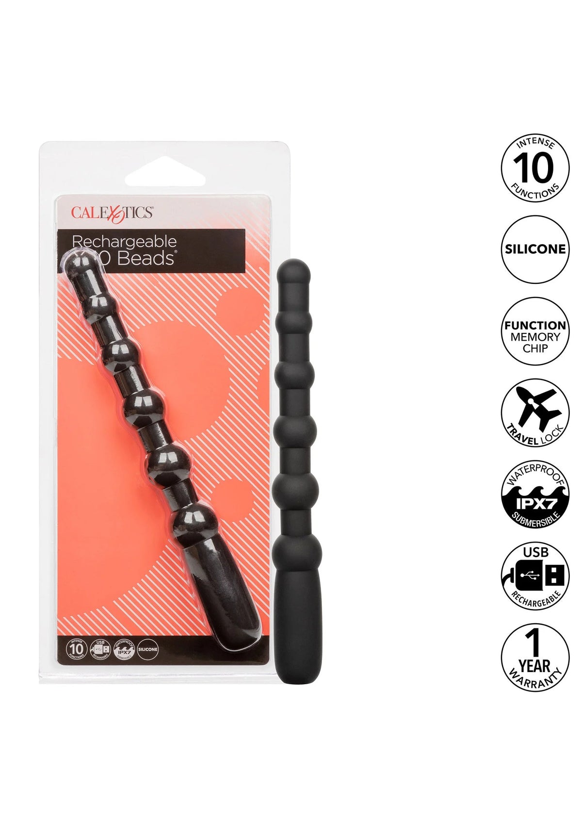 Bestel: Rechargeable X - 10 Beads by CalExotics - bij Happytoys.nl, happytoys.be, Happytoys.ae: erotische sex webshop | liever Happy dan Easy âââââ