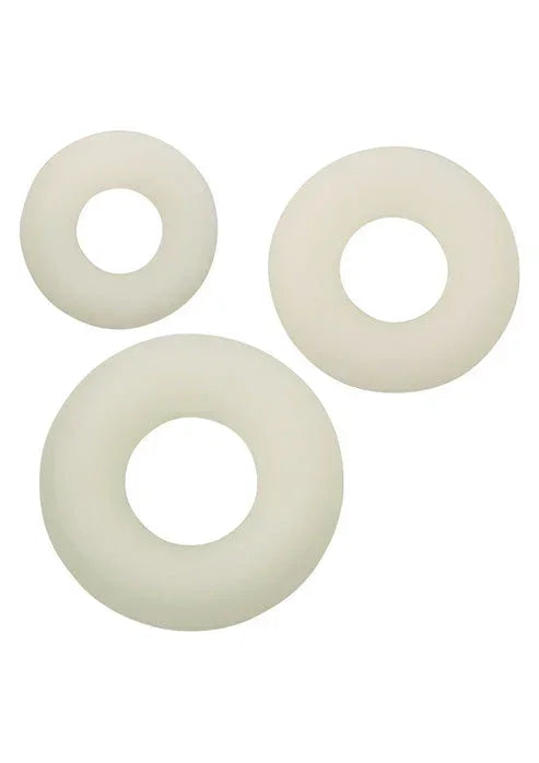 Bestel: Silicone 3 Ring Set by CalExotics - bij Happytoys.nl, happytoys.be, Happytoys.ae: erotische sex webshop | liever Happy dan Easy âââââ - Default Title - 16745 - GLOW
