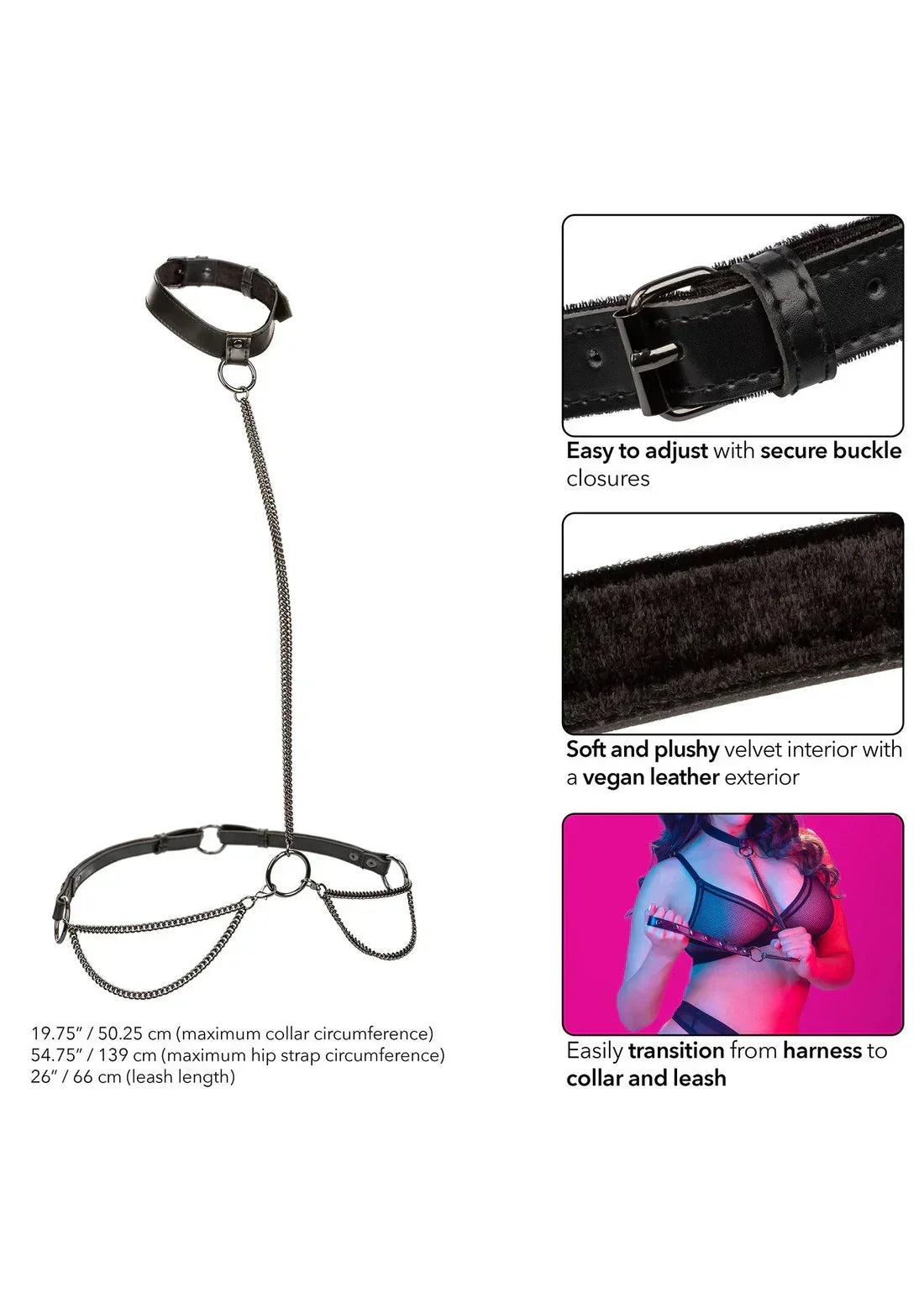 Bestel: Chain Halter & Collar Plus by CalExotics - bij Happytoys.nl, happytoys.be, Happytoys.ae: erotische sex webshop | liever Happy dan Easy âââââ