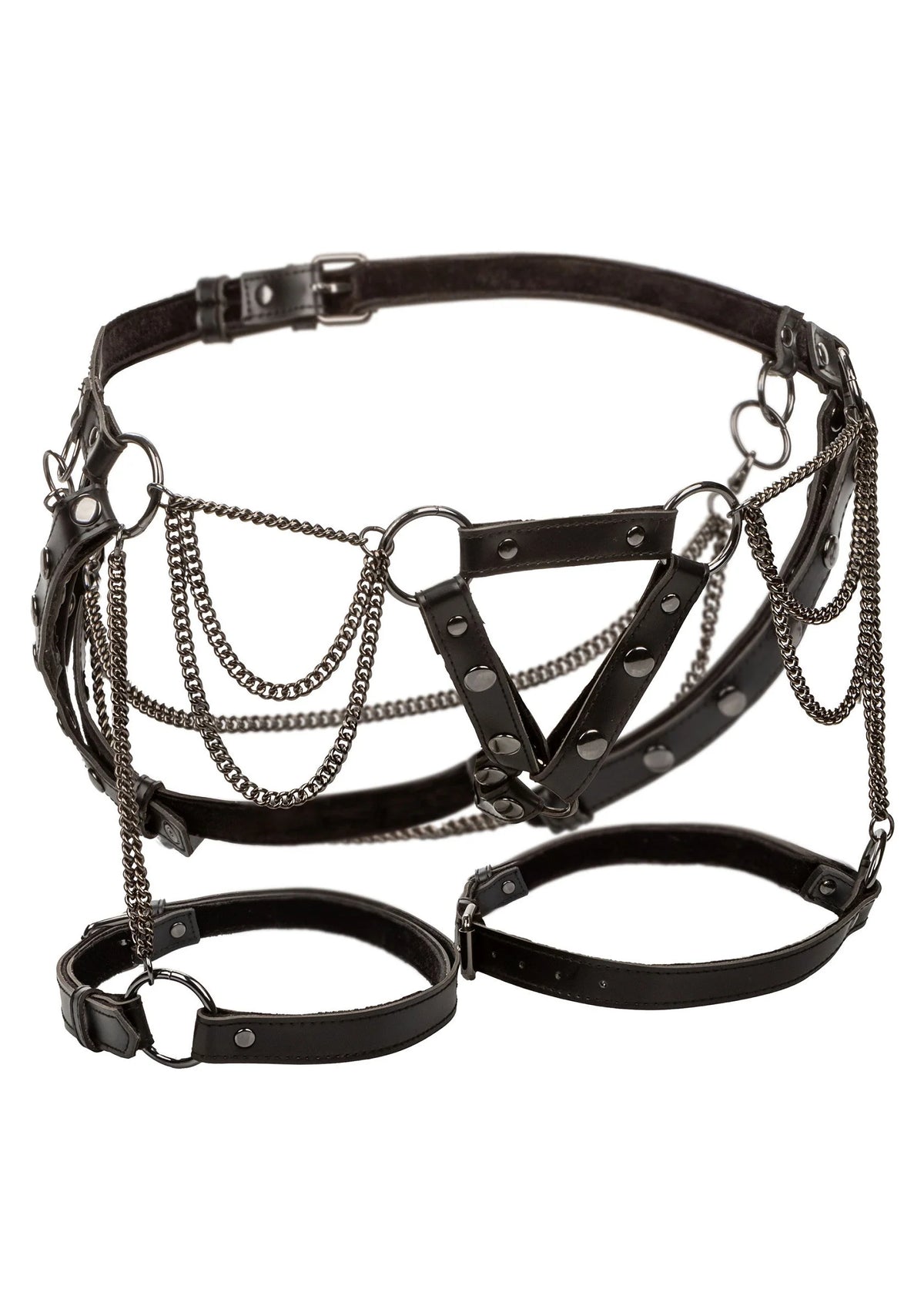 Bestel: Harness With Chains Plus by CalExotics - bij Happytoys.nl, happytoys.be, Happytoys.ae: erotische sex webshop | liever Happy dan Easy âââââ - Default Title - 16778 - BLACK