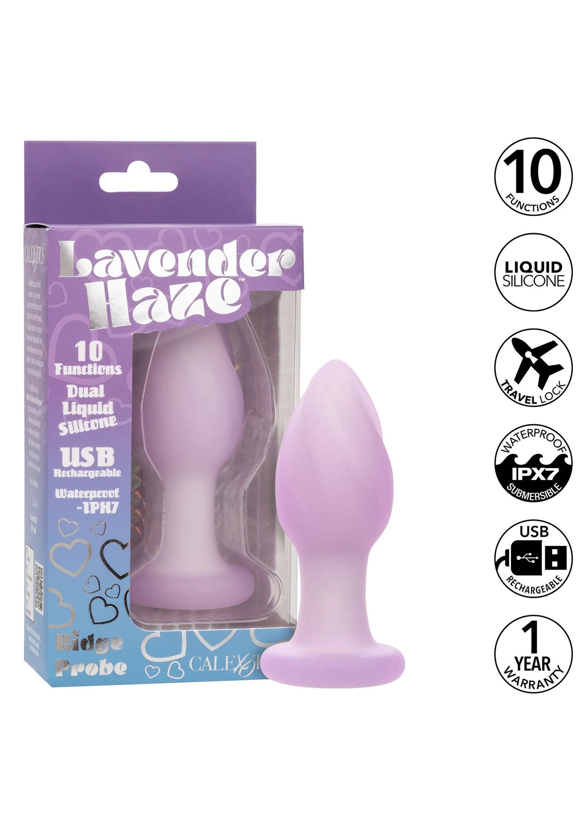 Bestel: Lavender Haze Ridge Probe by CalExotics - bij Happytoys.nl, happytoys.be, Happytoys.ae: erotische sex webshop | liever Happy dan Easy ⭐⭐⭐⭐⭐