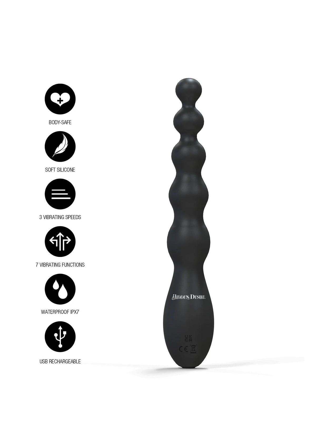 Bestel: Extreme Beaded Anal Power Vibrator by Hidden Desire - bij Happytoys.nl, happytoys.be, Happytoys.ae: erotische sex webshop | liever Happy dan Easy âââââ