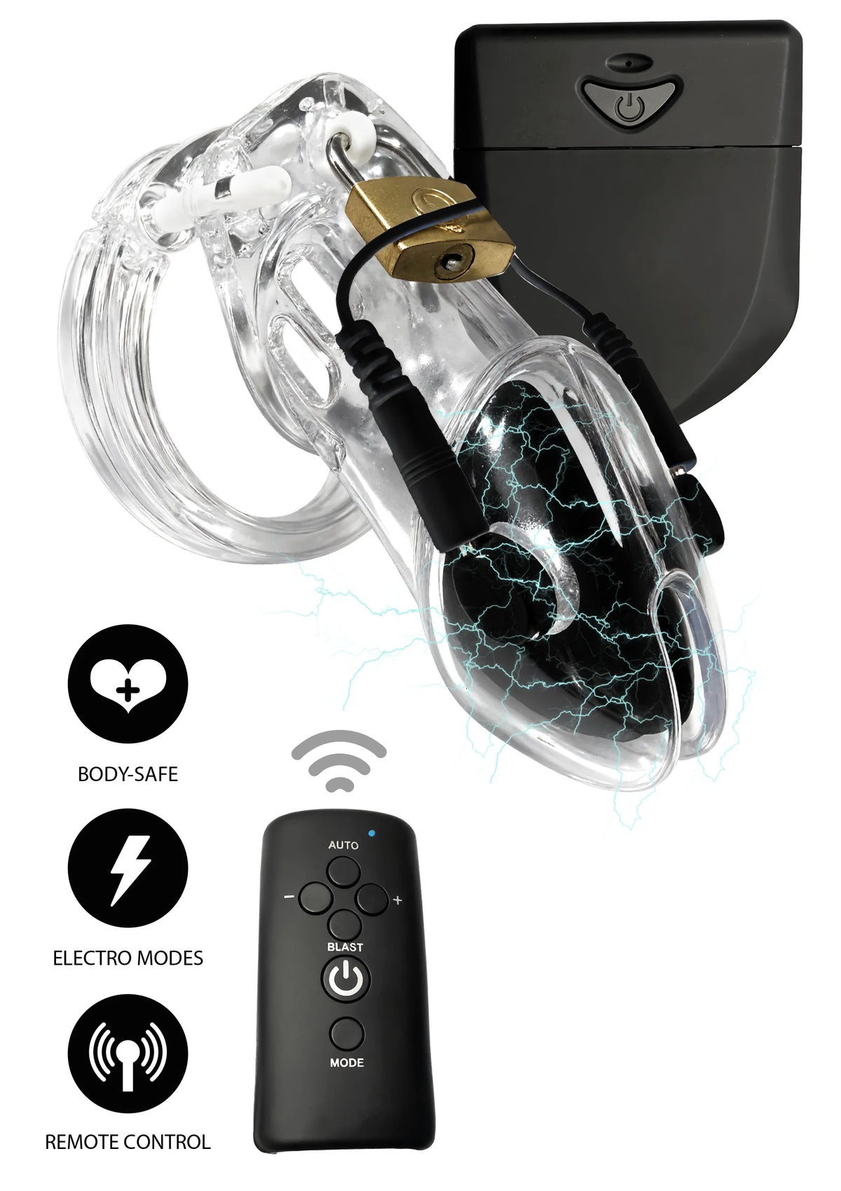 Bestel: Electro Cock Cage by Hidden Desire - bij Happytoys.nl, happytoys.be, Happytoys.ae: erotische sex webshop | liever Happy dan Easy ⭐⭐⭐⭐⭐