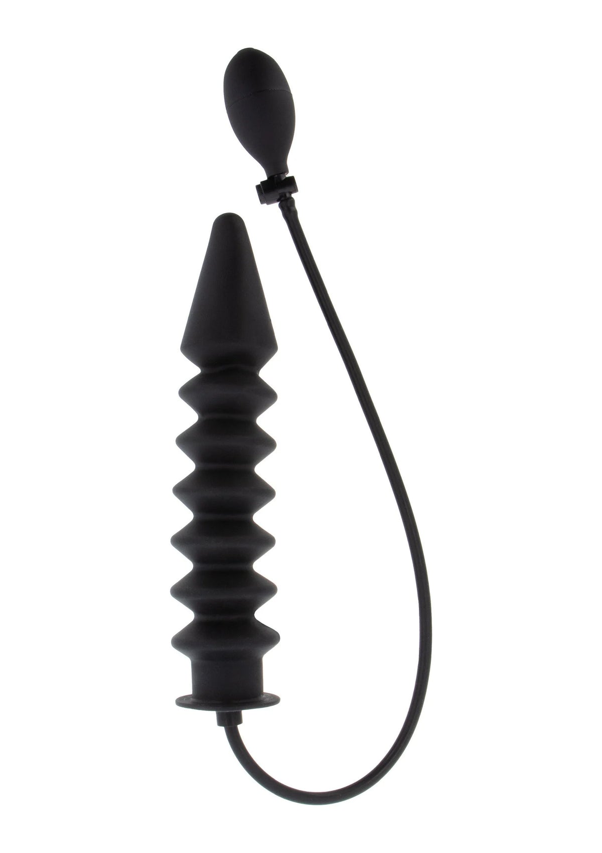 Bestel: Inflatable Ribbed Plug Expert Buttplug by Hidden Desire Extreme - bij Happytoys.nl, happytoys.be, Happytoys.ae: erotische sex webshop | liever Happy dan Easy ⭐⭐⭐⭐⭐ - Default Title - 16857 - BLACK