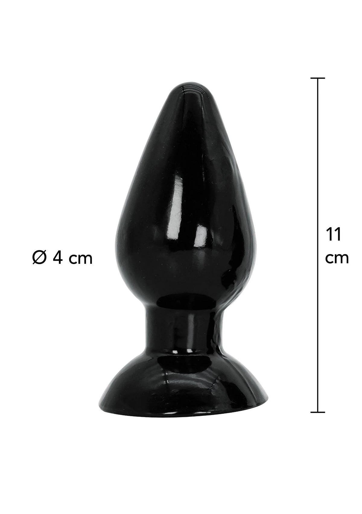 Bestel: Buttplug Medium 11 cm - bij Happytoys.nl, happytoys.be, Happytoys.ae: erotische sex webshop | liever Happy dan Easy âââââ - Default Title - 16862 - BLACK