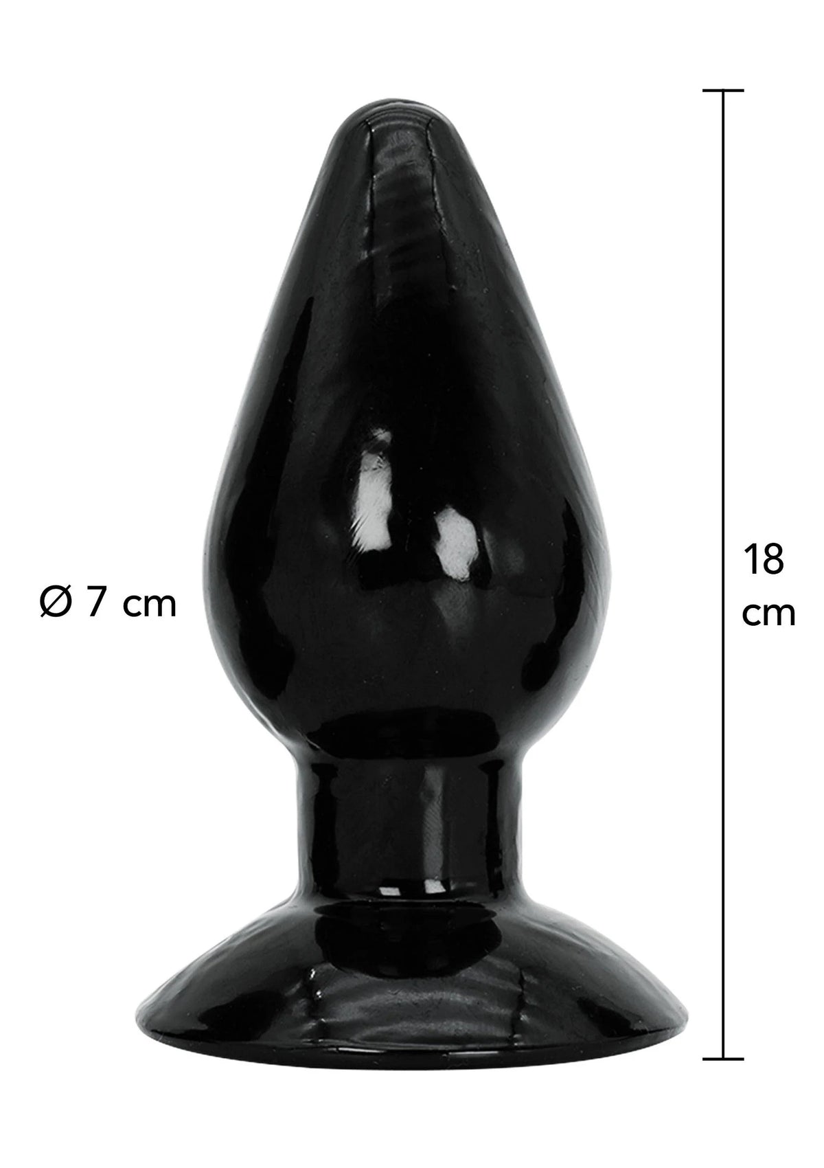 Bestel: Buttplug Extra Large 18 cm by Hidden Desire Extreme - bij Happytoys.nl, happytoys.be, Happytoys.ae: erotische sex webshop | liever Happy dan Easy âââââ - Default Title - 16864 - BLACK