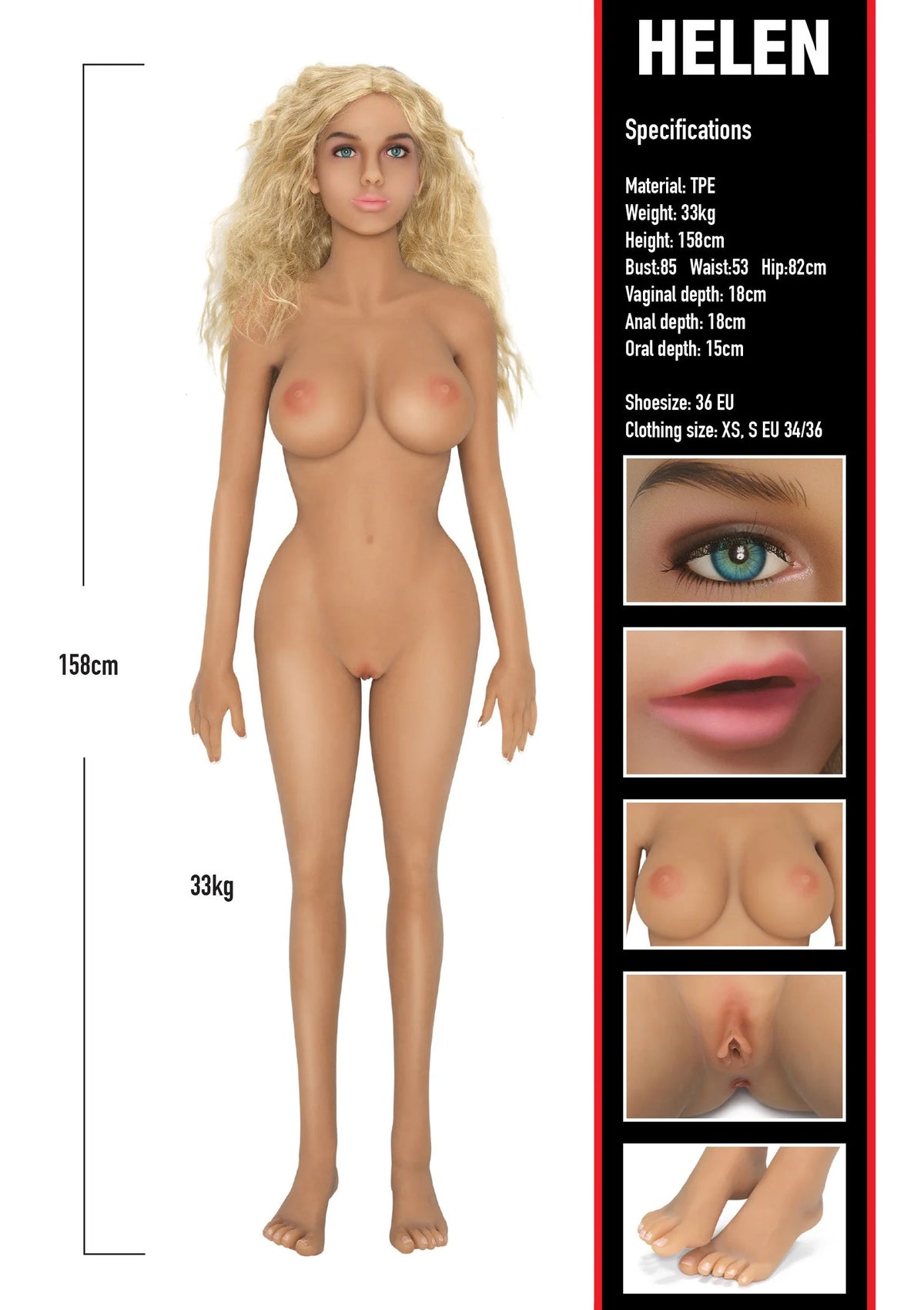 Bestel: Banger Babes Banger Babe Helen by Hidden Desire - bij Happytoys.nl, happytoys.be, Happytoys.ae: erotische sex webshop | liever Happy dan Easy ⭐⭐⭐⭐⭐