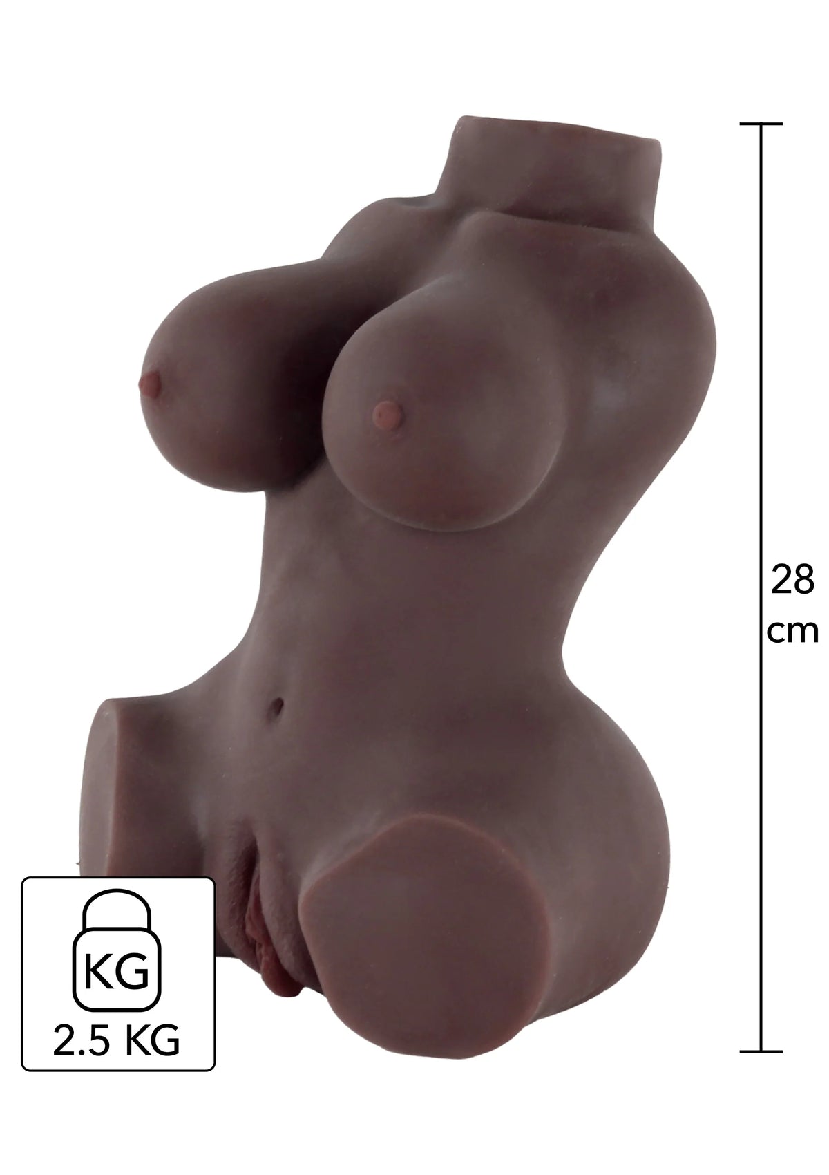 Bestel: Ebony Fuck Goddess Mastubator 2.5 kg by Hidden Desire - bij Happytoys.nl, happytoys.be, Happytoys.ae: erotische sex webshop | liever Happy dan Easy ⭐⭐⭐⭐⭐ - Default Title - 16924 - BROWN