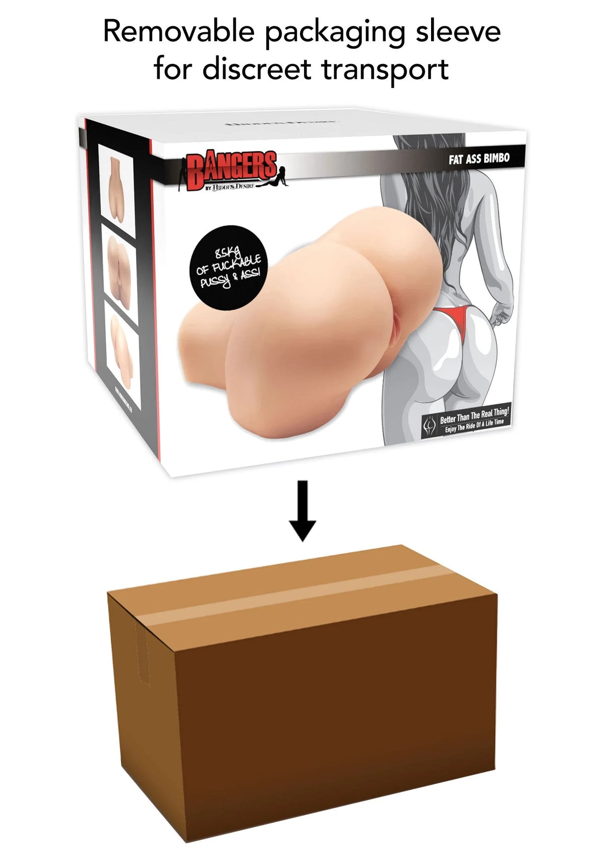 Bestel: Bangers Fat Ass Bimbo 8.5kg by Hidden Desire - bij Happytoys.nl, happytoys.be, Happytoys.ae: erotische sex webshop | liever Happy dan Easy âââââ