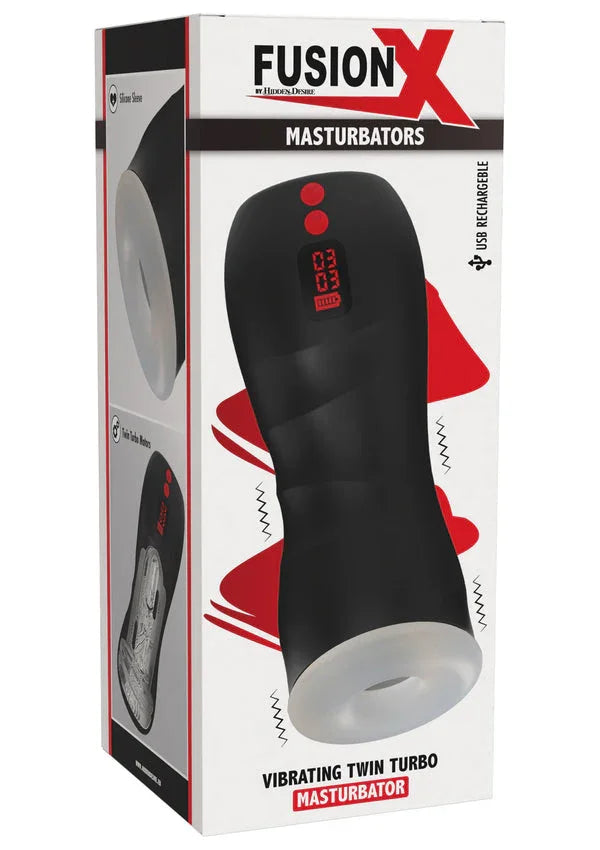 Bestel: Vibrating Twin Turbo Masturbator by Hidden Desire - bij Happytoys.nl, happytoys.be, Happytoys.ae: erotische sex webshop | liever Happy dan Easy âââââ
