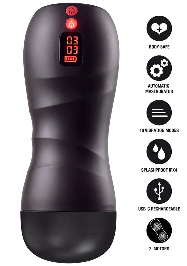 Bestel: Vibrating Twin Turbo Masturbator by Hidden Desire - bij Happytoys.nl, happytoys.be, Happytoys.ae: erotische sex webshop | liever Happy dan Easy âââââ