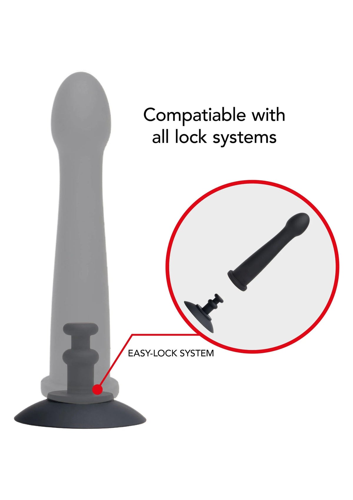 Bestel: Bangers Fuck Machines Easy - Lock Suction Cup by Hidden Desire - bij Happytoys.nl, happytoys.be, Happytoys.ae: erotische sex webshop | liever Happy dan Easy âââââ