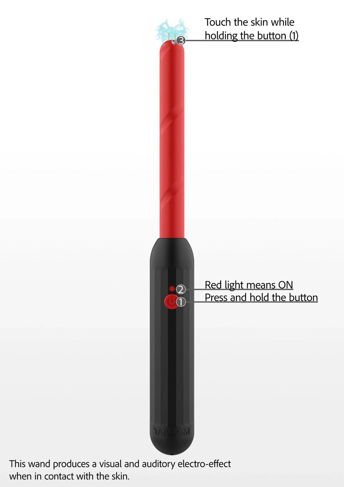Bestel: Prick Stick Electro Shock Wand by Taboom Luxury Bondage Essentials - bij Happytoys.nl, happytoys.be, Happytoys.ae: erotische sex webshop | liever Happy dan Easy âââââ