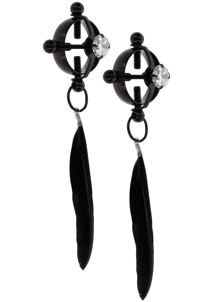 Bestel: Velvet Feather Clamps by Taboom Nipple Play - bij Happytoys.nl, happytoys.be, Happytoys.ae: erotische sex webshop | liever Happy dan Easy âââââ
