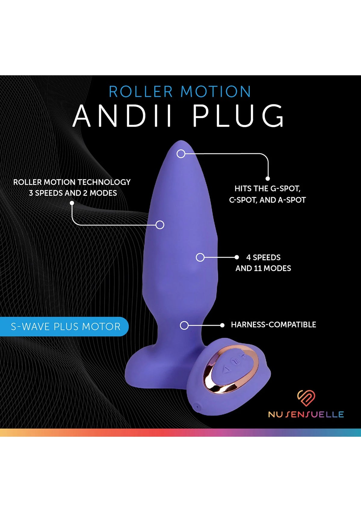 Bestel: Andii Roller Motion Plug by Nu Sensuelle - bij Happytoys.nl, happytoys.be, Happytoys.ae: erotische sex webshop | liever Happy dan Easy ⭐⭐⭐⭐⭐