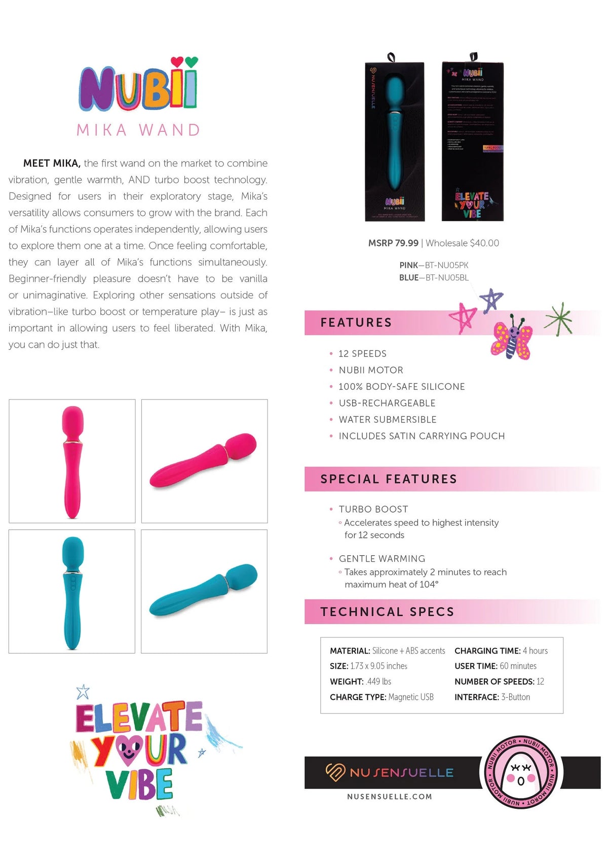 Bestel: Nubii Mika Wand by NuSensuelle - bij Happytoys.nl, happytoys.be, Happytoys.ae: erotische sex webshop | liever Happy dan Easy ⭐⭐⭐⭐⭐