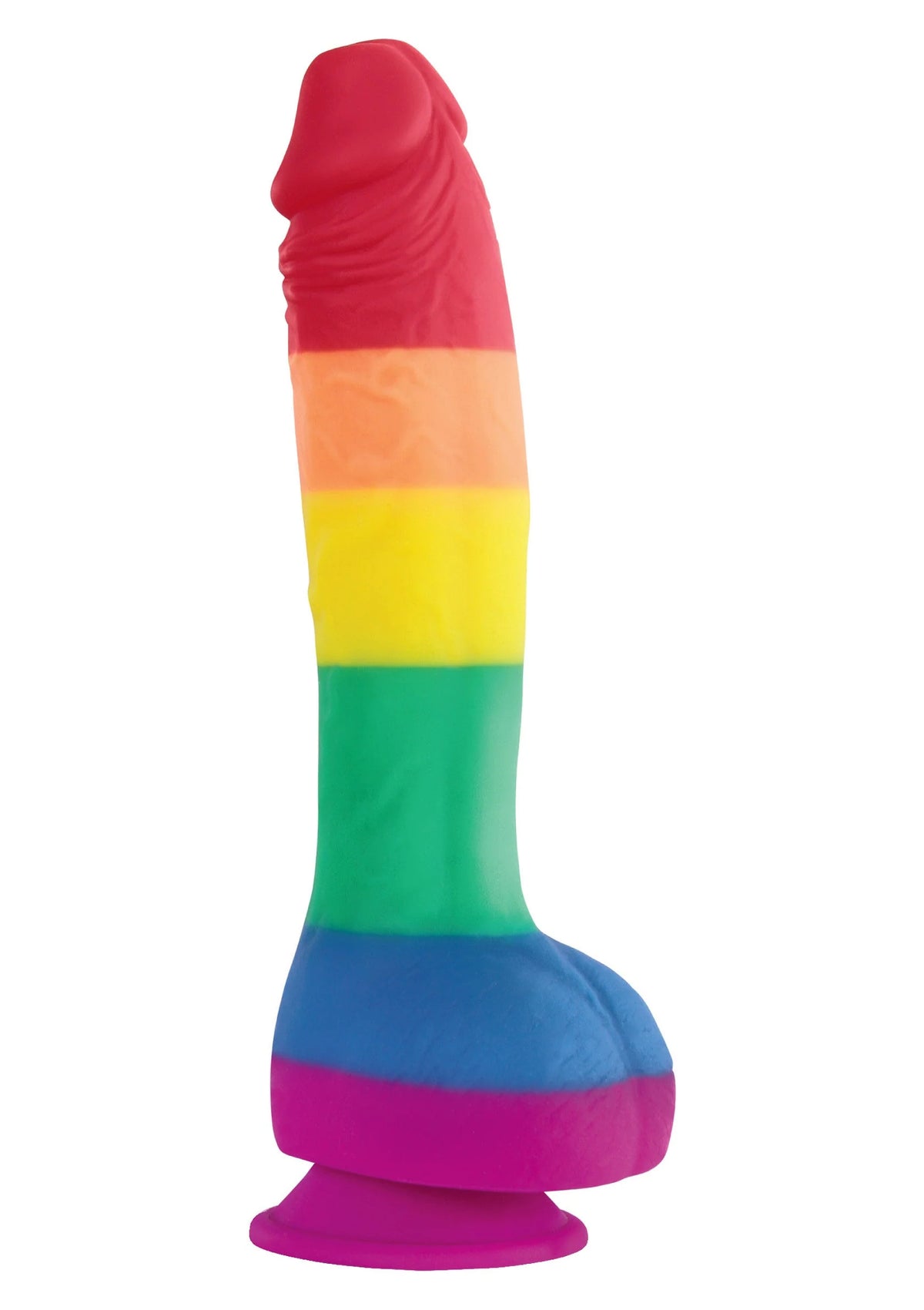 Bestel: Colours Pride Edition 8' Dong by NS Novelties - bij Happytoys.nl, happytoys.be, Happytoys.ae: erotische sex webshop | liever Happy dan Easy ⭐⭐⭐⭐⭐ - Default Title - 18152 - RAINBOW