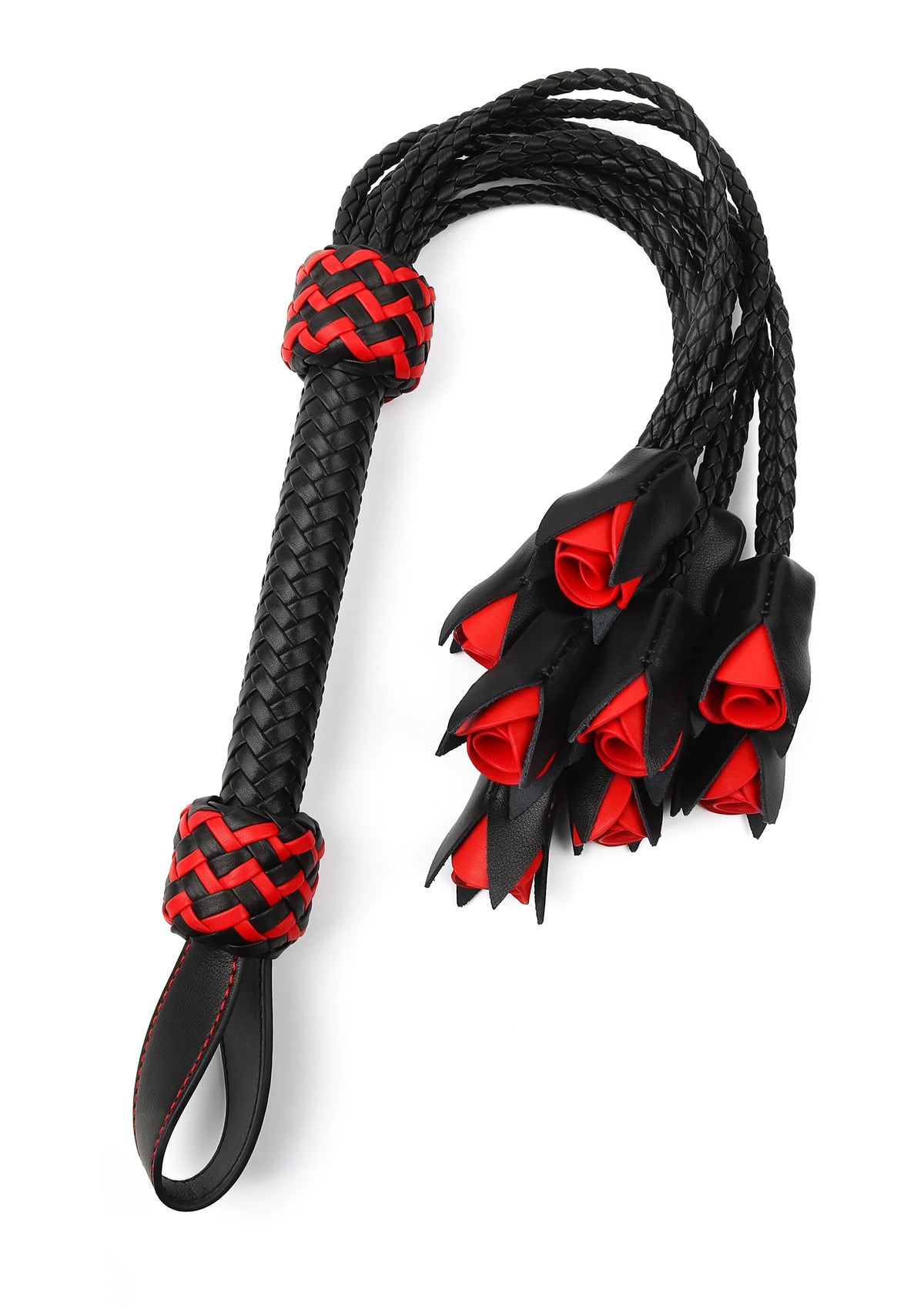 Bestel: Masters Real Leather Roses Whip by Hidden Desire - bij Happytoys.nl, happytoys.be, Happytoys.ae: erotische sex webshop | liever Happy dan Easy ⭐⭐⭐⭐⭐