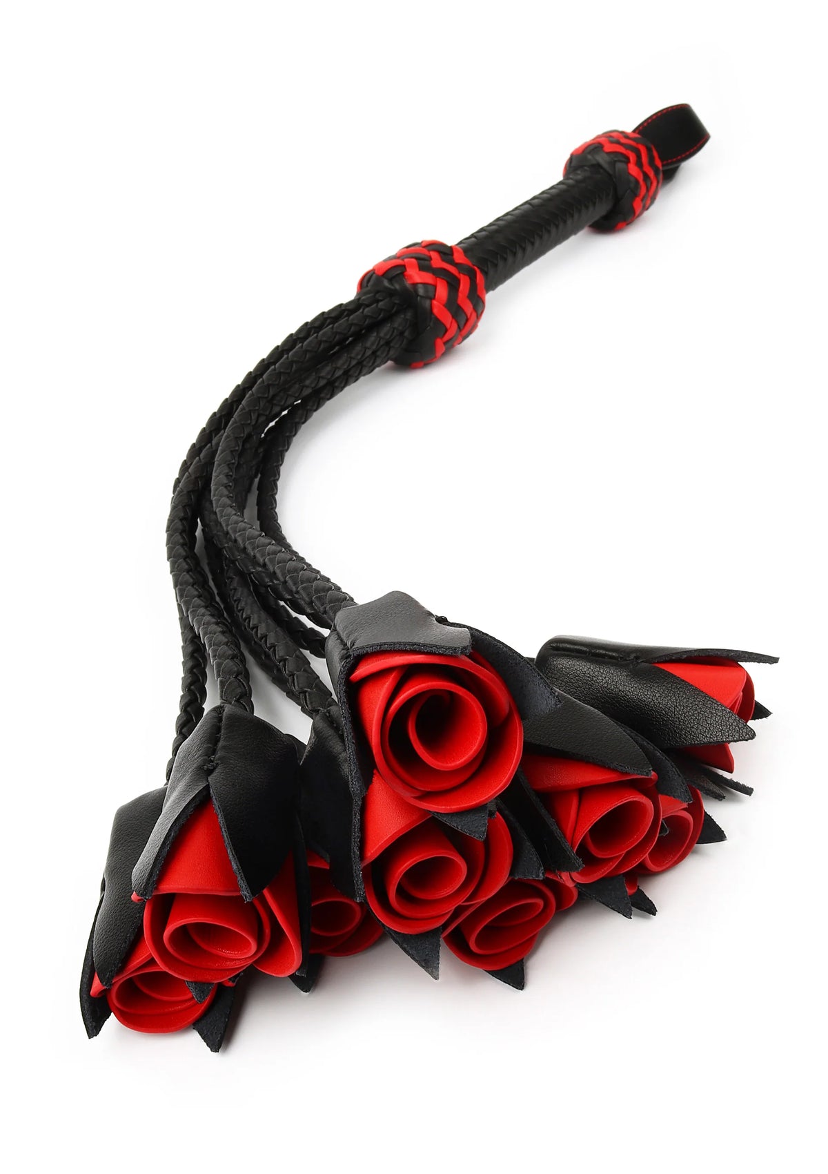 Bestel: Masters Real Leather Roses Whip by Hidden Desire - bij Happytoys.nl, happytoys.be, Happytoys.ae: erotische sex webshop | liever Happy dan Easy ⭐⭐⭐⭐⭐