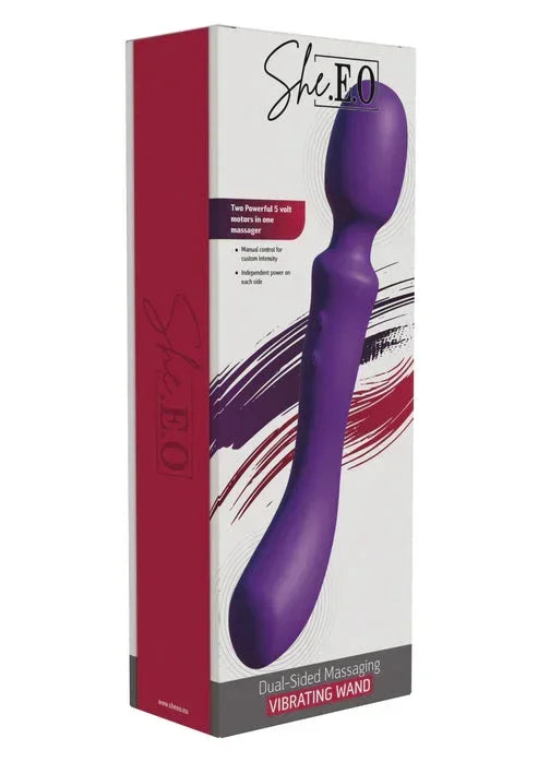 Bestel: Dual - Sided Massaging Vibrating Wand by She.E.O. - bij Happytoys.nl, happytoys.be, Happytoys.ae: erotische sex webshop | liever Happy dan Easy ⭐⭐⭐⭐⭐
