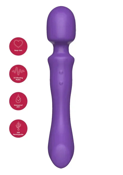 Bestel: Dual - Sided Massaging Vibrating Wand by She.E.O. - bij Happytoys: de erotische sex webshop | liever Happy dan Easy ⭐⭐⭐⭐⭐