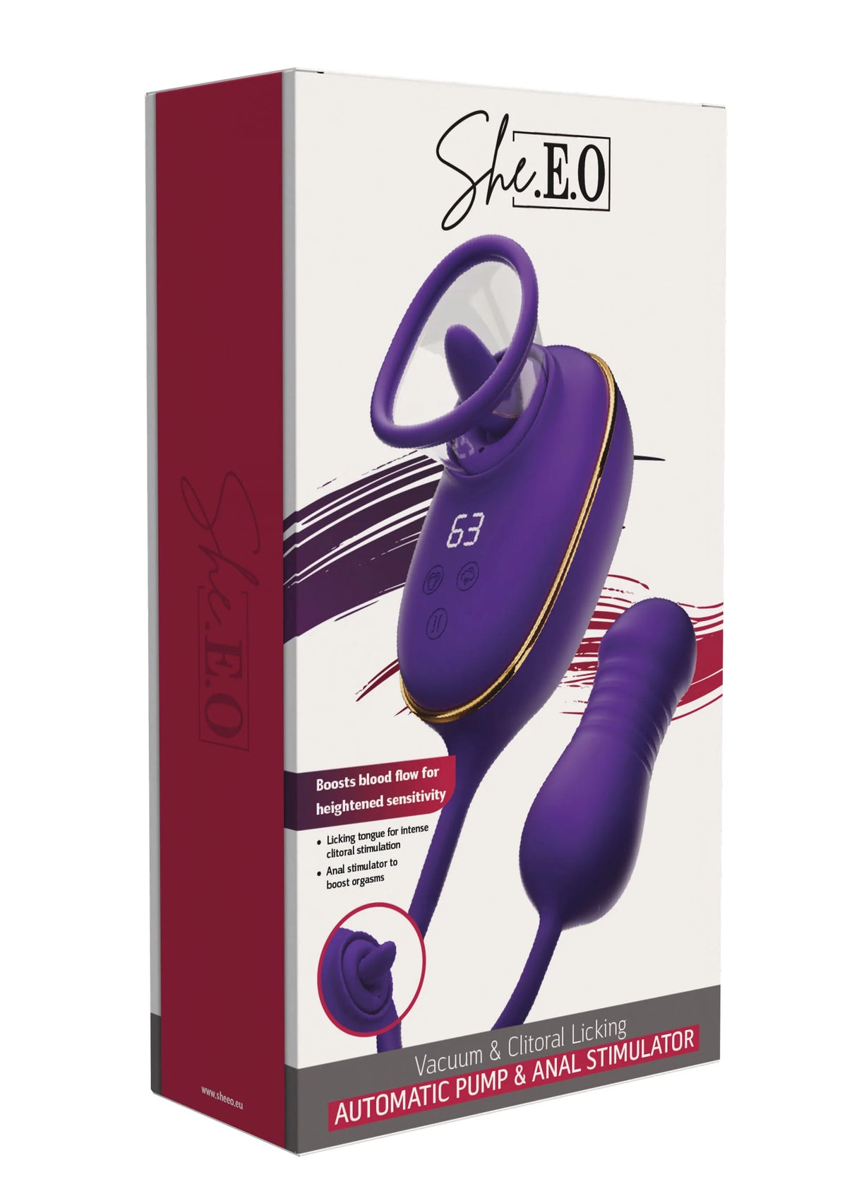Bestel: Licking Clitoral Pump & Anal Stimulator by She.E.O. - bij Happytoys.nl, happytoys.be, Happytoys.ae: erotische sex webshop | liever Happy dan Easy âââââ