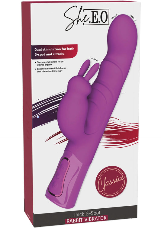 Beste vandaag nog: Vibrating G - Spot Thick Rabbit Vibrator - bij Happytoys Sexshop: online sex shop for Feeling Happy & Easy 😊