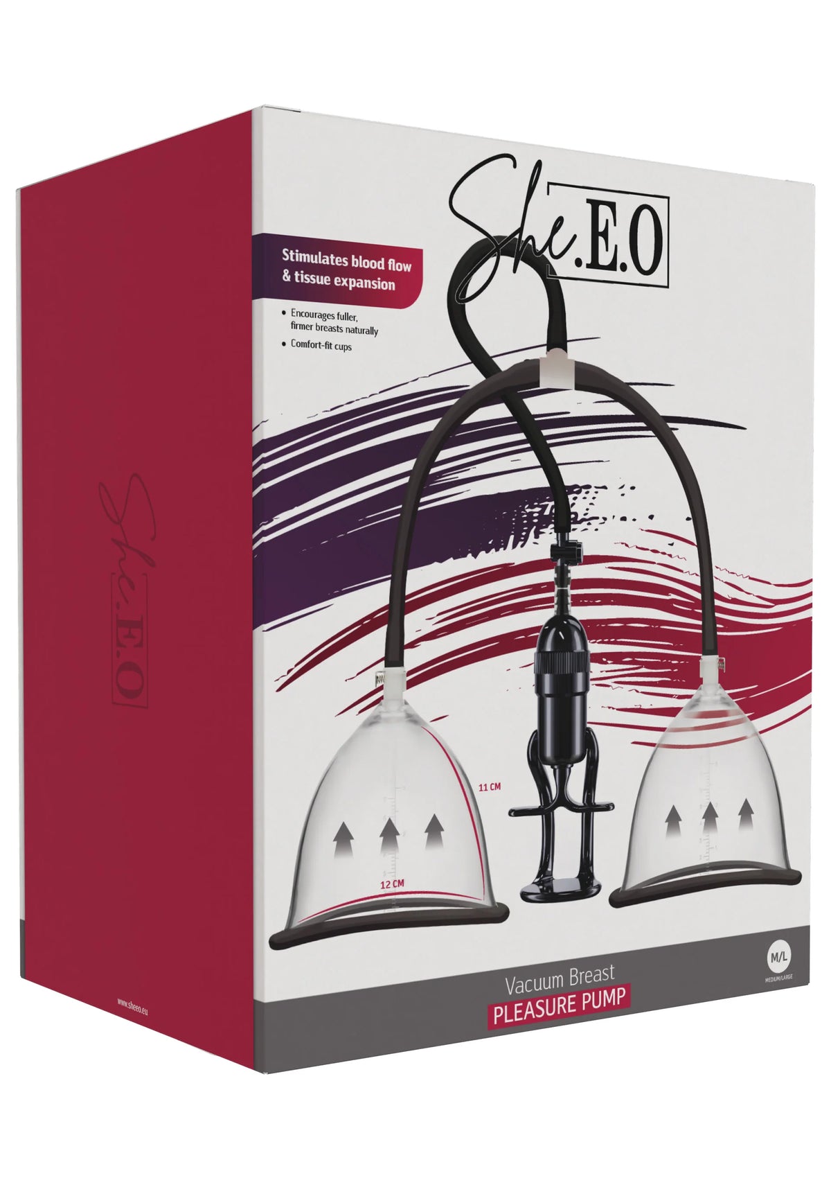 Bestel: Vacuum Breast Pleasure Pump M/L by She.E.O. - bij Happytoys.nl, happytoys.be, Happytoys.ae: erotische sex webshop | liever Happy dan Easy âââââ
