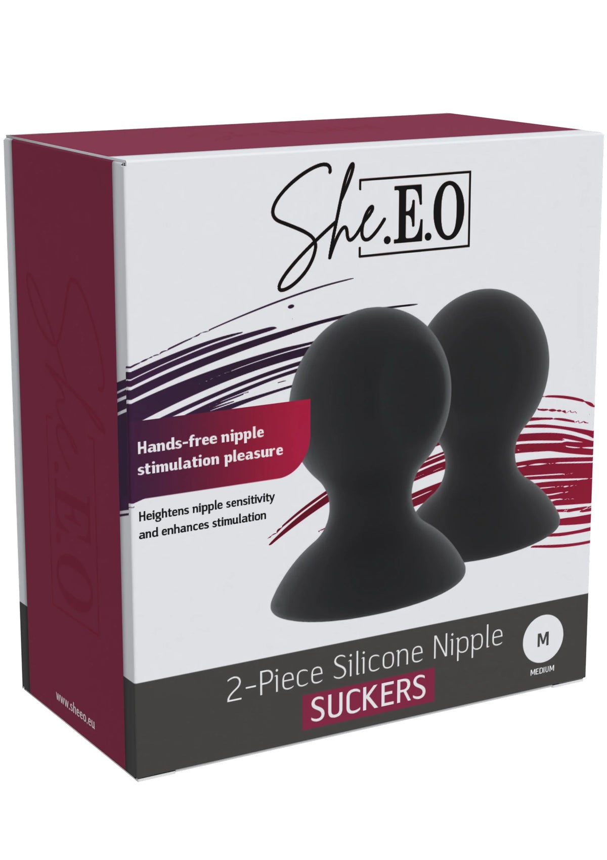 Bestel: Silicone Nipple Suckers M by She.E.O. - bij Happytoys.nl, happytoys.be, Happytoys.ae: erotische sex webshop | liever Happy dan Easy ⭐⭐⭐⭐⭐ - Default Title - 20258 - BLACK