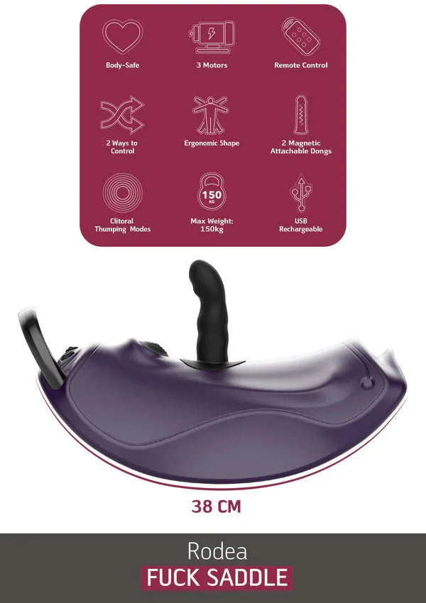 Bestel: Rodea Fuck Seat including 2 Attachments by She. E.O. - bij Happytoys.nl, happytoys.be, Happytoys.ae: erotische sex webshop | liever Happy dan Easy âââââ