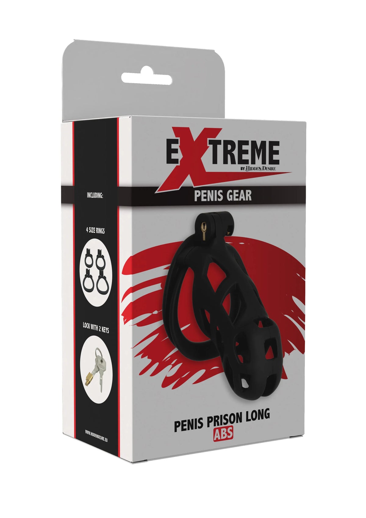 Bestel: Penis Prison Cock Cage Long by Hidden Desire - bij Happytoys.nl, happytoys.be, Happytoys.ae: erotische sex webshop | liever Happy dan Easy ⭐⭐⭐⭐⭐