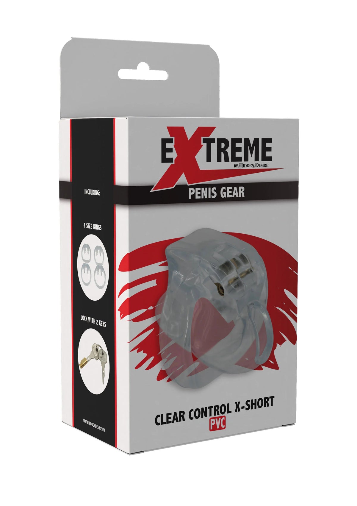 Bestel: Clear Control Cock Cage X - Short by Hidden Desire - Kuisheidsgordels bij Happytoys.nl, happytoys.be, Happytoys.ae: erotische sex webshop | liever Happy dan Easy âââââ