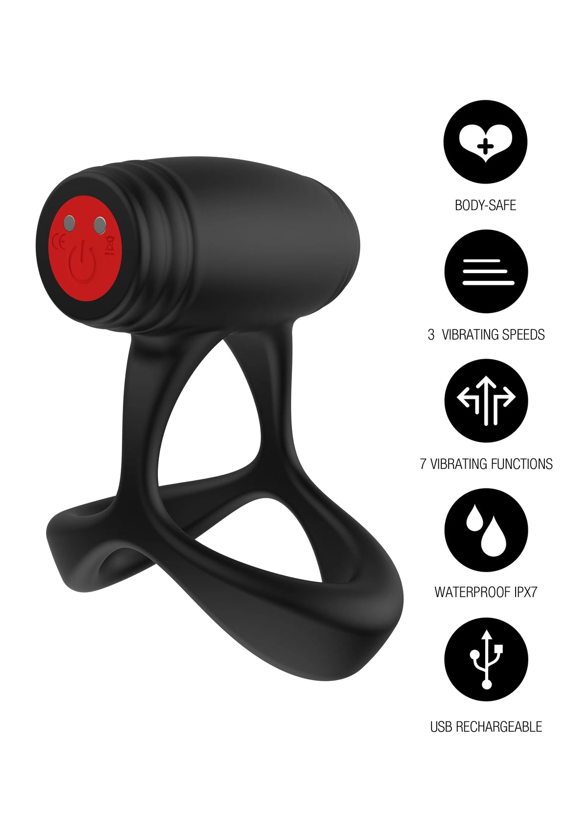 Bestel: Optima Cross Xpert C - Ring by Hidden Desire - bij Happytoys.nl, happytoys.be, Happytoys.ae: erotische sex webshop | liever Happy dan Easy âââââ - Default Title - 20502 - BLACK