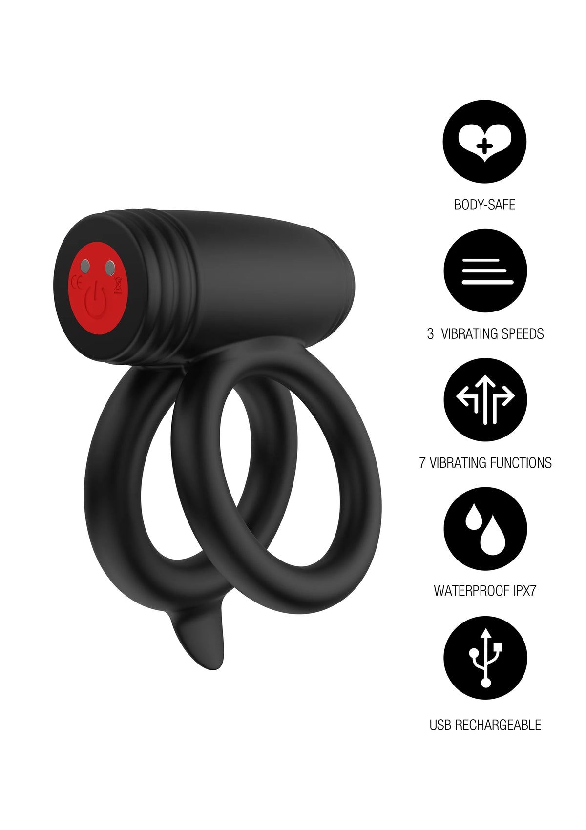 Bestel: Elite Power Twin C - Ring by Hidden Desire - bij Happytoys.nl, happytoys.be, Happytoys.ae: erotische sex webshop | liever Happy dan Easy âââââ