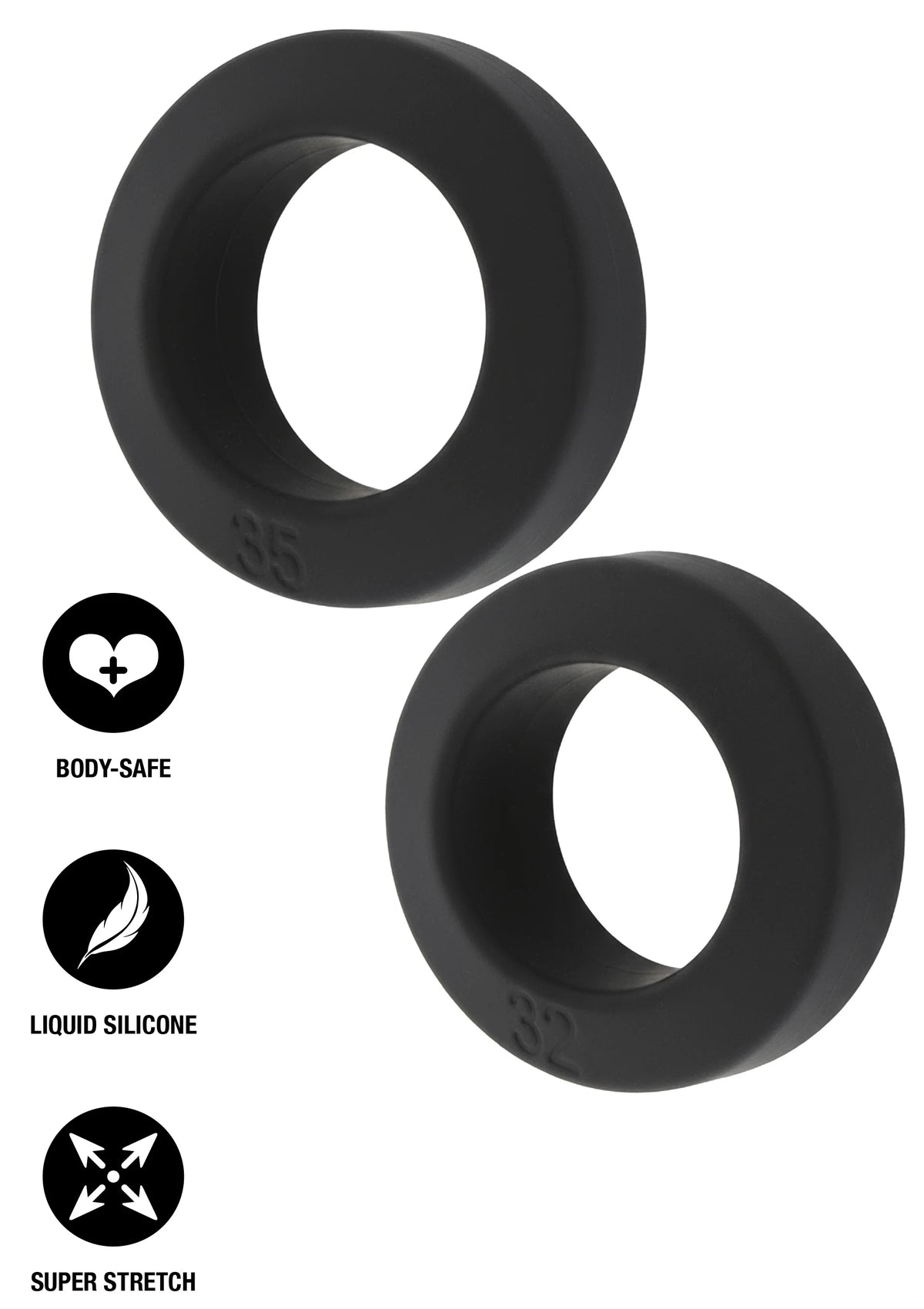 Bestel: Double Stackers C - Rings 2 Pcs Set by Hiden Desire - bij Happytoys.nl, happytoys.be, Happytoys.ae: erotische sex webshop | liever Happy dan Easy ⭐⭐⭐⭐⭐