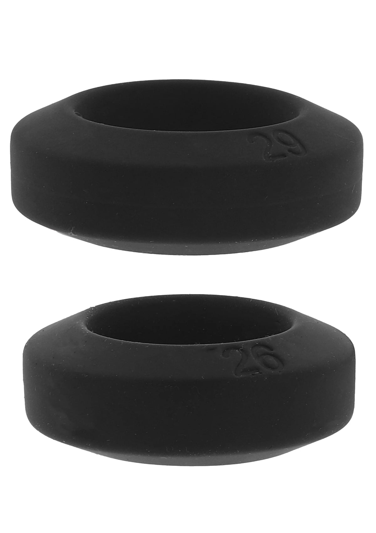 Bestel: Double Stackers C - Rings 2 Pcs Set by Hiden Desire - bij Happytoys.nl, happytoys.be, Happytoys.ae: erotische sex webshop | liever Happy dan Easy ⭐⭐⭐⭐⭐ - M - 20506 - BLACK - M