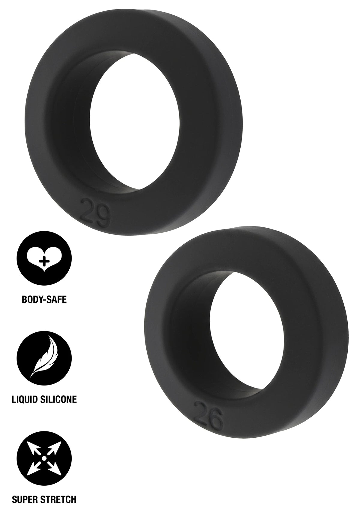 Bestel: Double Stackers C - Rings 2 Pcs Set by Hiden Desire - bij Happytoys.nl, happytoys.be, Happytoys.ae: erotische sex webshop | liever Happy dan Easy ⭐⭐⭐⭐⭐