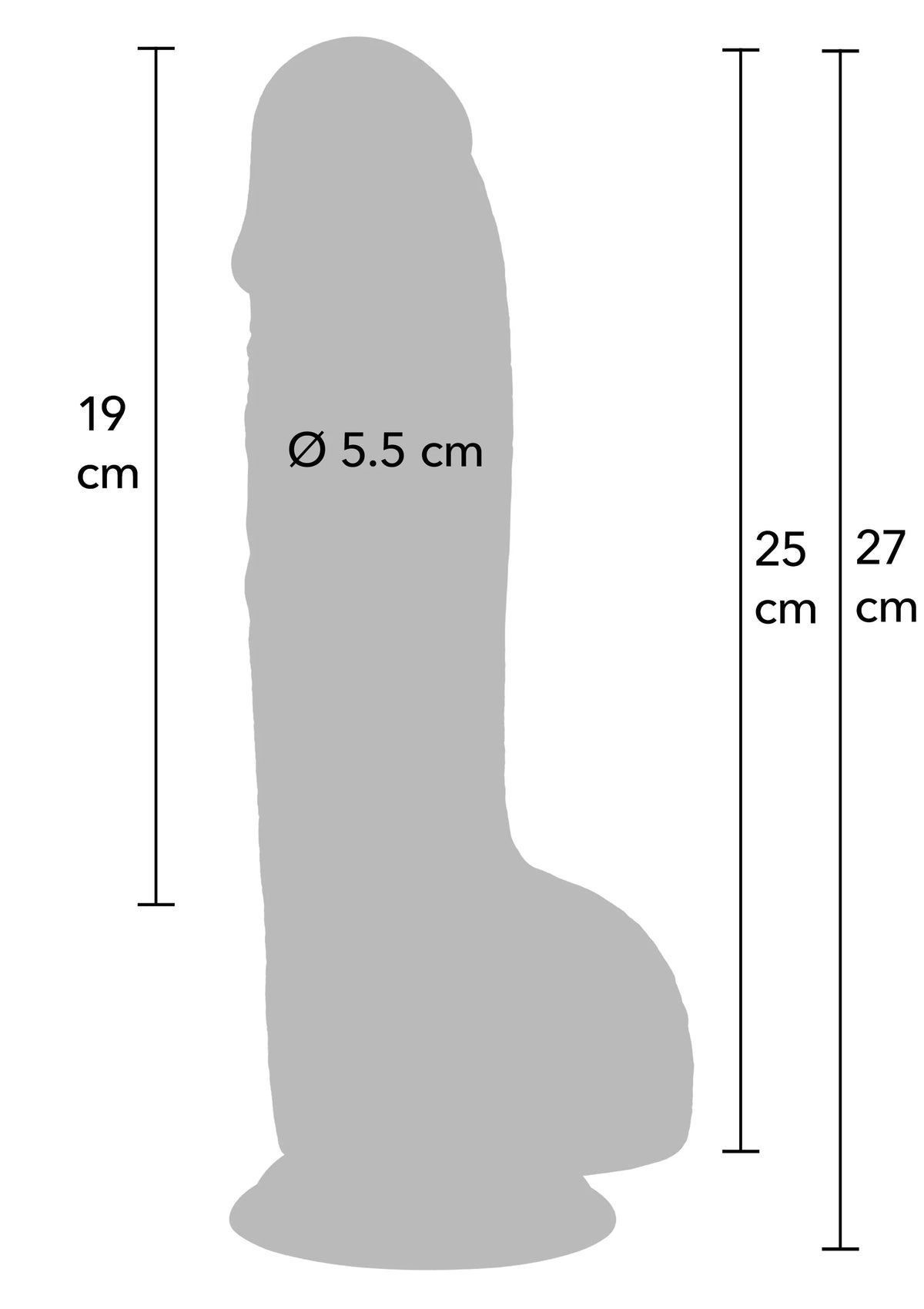Bestel: Realistic Dildo PVC 25 cm by Hidden Desire - bij Happytoys.nl, happytoys.be, Happytoys.ae: erotische sex webshop | liever Happy dan Easy âââââ