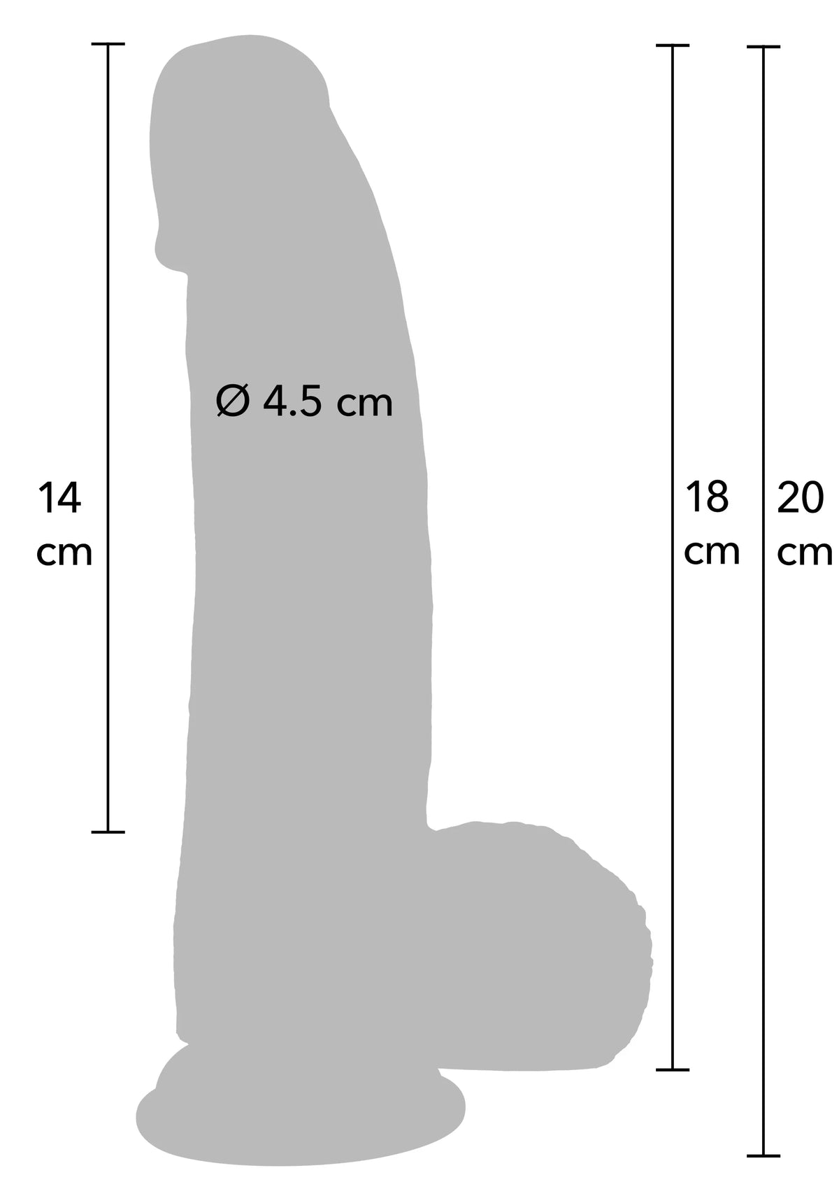 Bestel: Realistic Dildo Liquid Silicone 18 cm by Hidden Desire - bij Happytoys.nl, happytoys.be, Happytoys.ae: erotische sex webshop | liever Happy dan Easy ⭐⭐⭐⭐⭐
